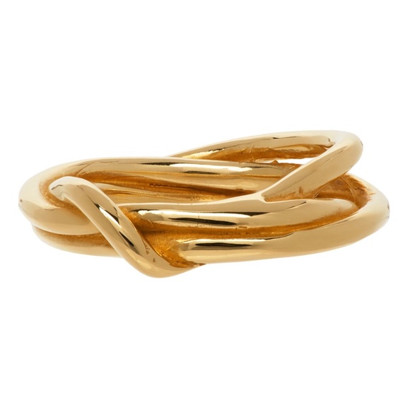 Faris Gold Tangle Ring Brass Material Size 7 - Picture 6 of 8